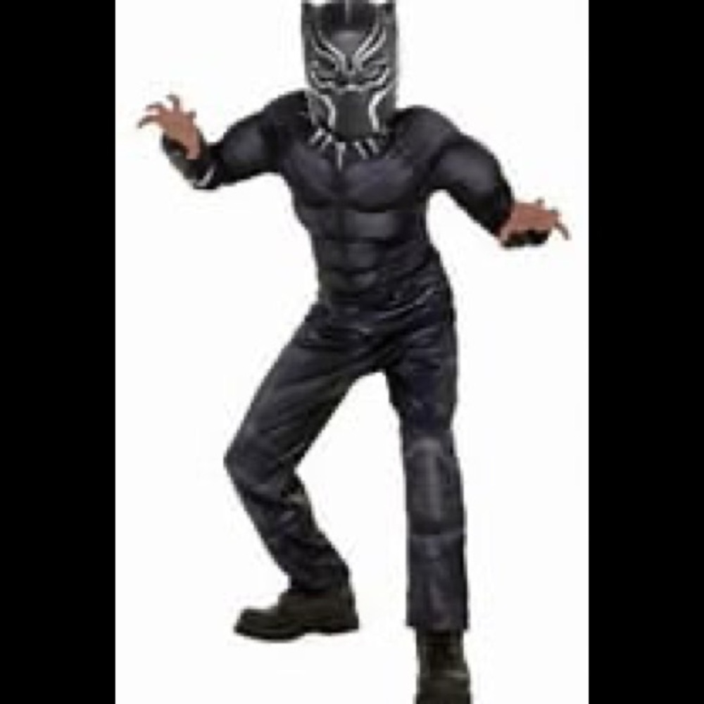 NWT Child’s Black Panther Costume Sz (3-4)